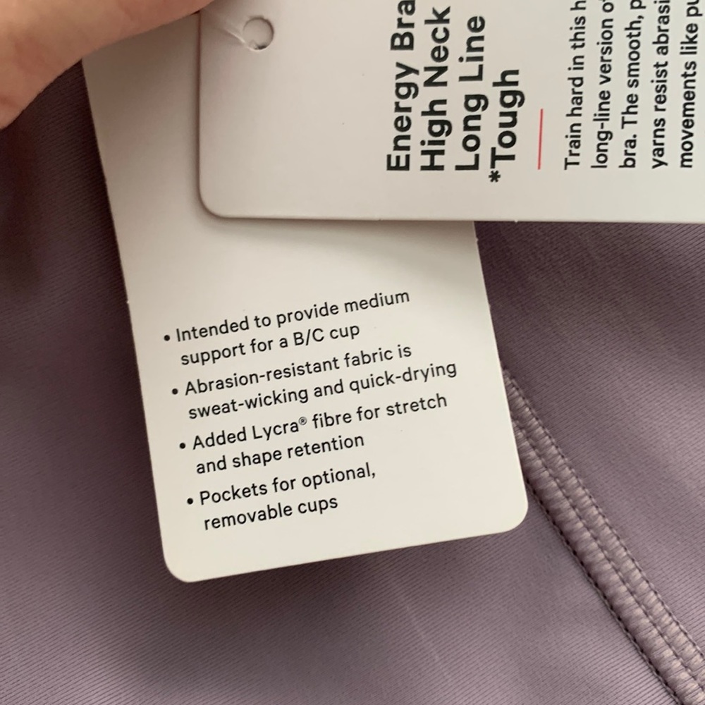 Lululemon High Neck Energy Bra *Tough - Picture 5 of 5
